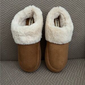 Dearfoams Womens Slippers - Chestnut - Size Large (US 9-10)